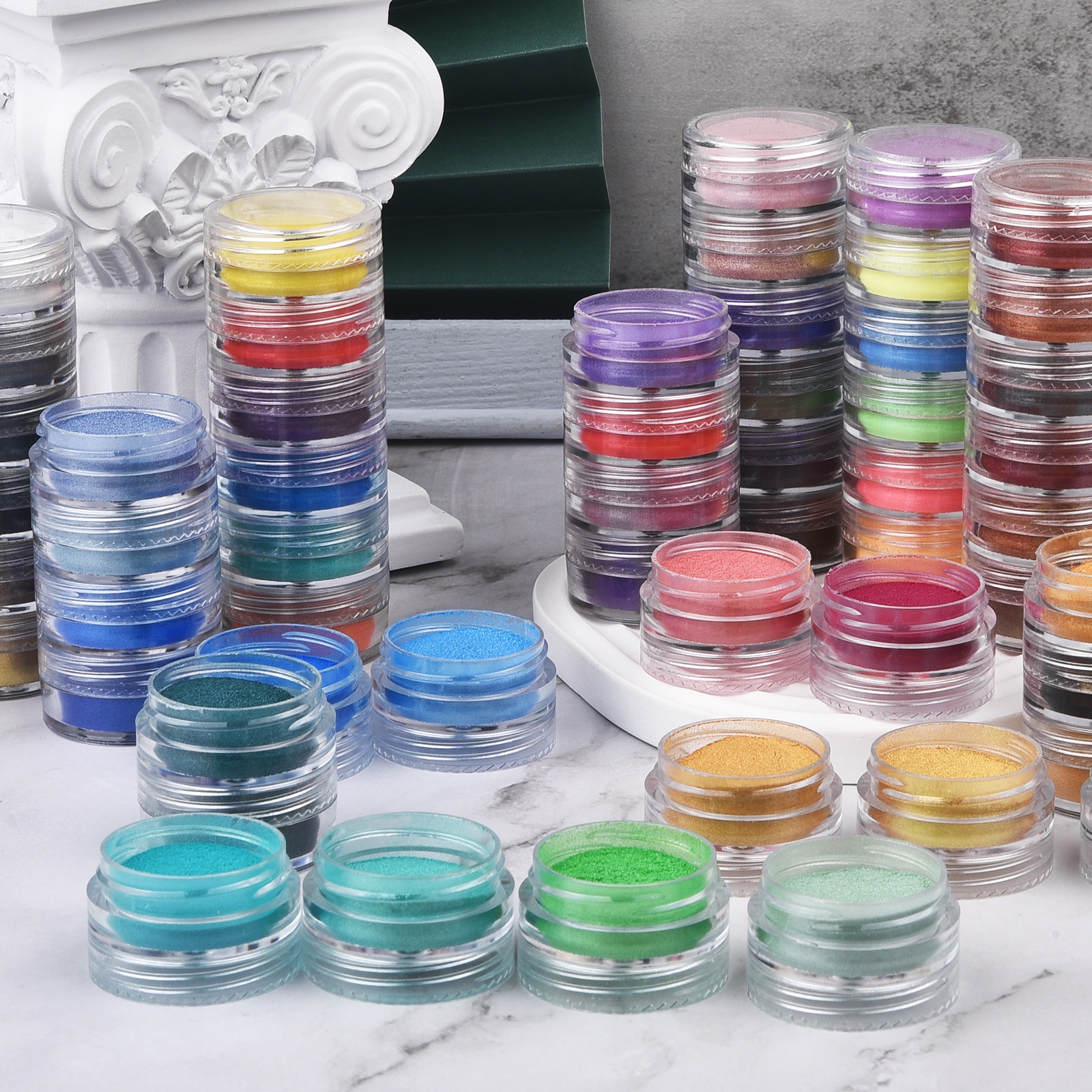 6 Colors/Set Pearlescent Powde - Resin Art Letters incelemesi ve fiyatı