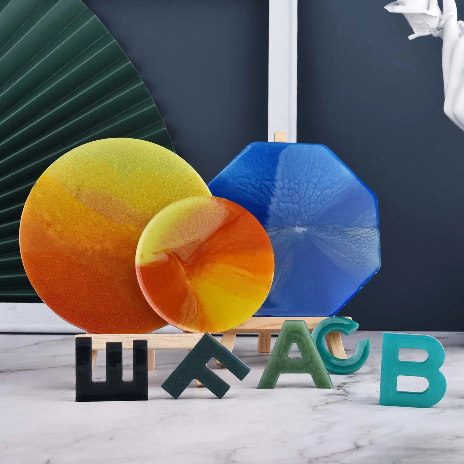 6 Colors/Set Pearlescent Powde - Resin Art Letters incelemesi ve fiyatı