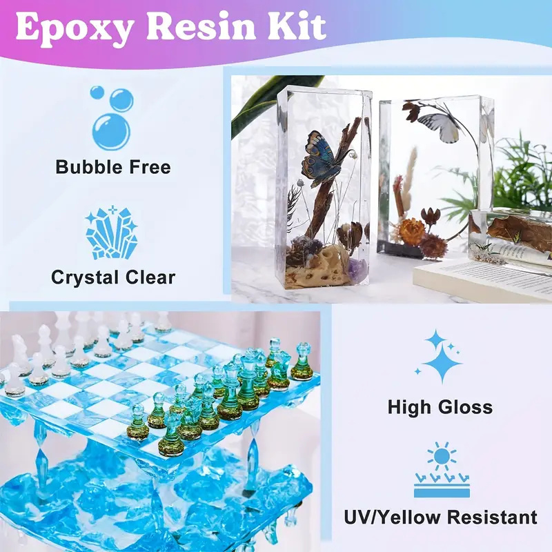 17.6oz/10.4oz Clear Epoxy Resi - Resin Art Table Top incelemesi ve fiyatı