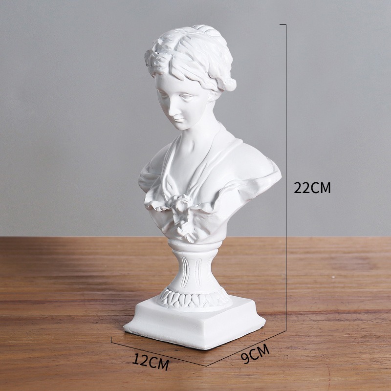 1pc Goddess Bust Statue Classi - Resin Art Table Top incelemesi ve fiyatı